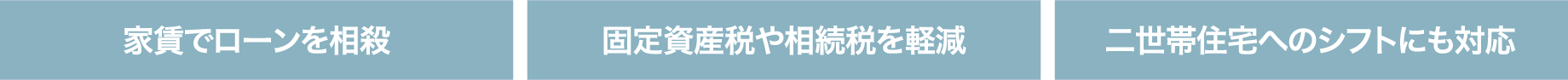 家賃でローンを相殺 固定資産税や相続税を軽減 二世帯住宅へのシフトにも対応