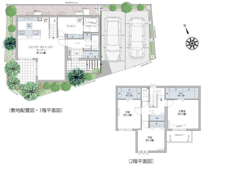 スマートハイムプレイス武蔵村山市中央 1号棟 間取り図